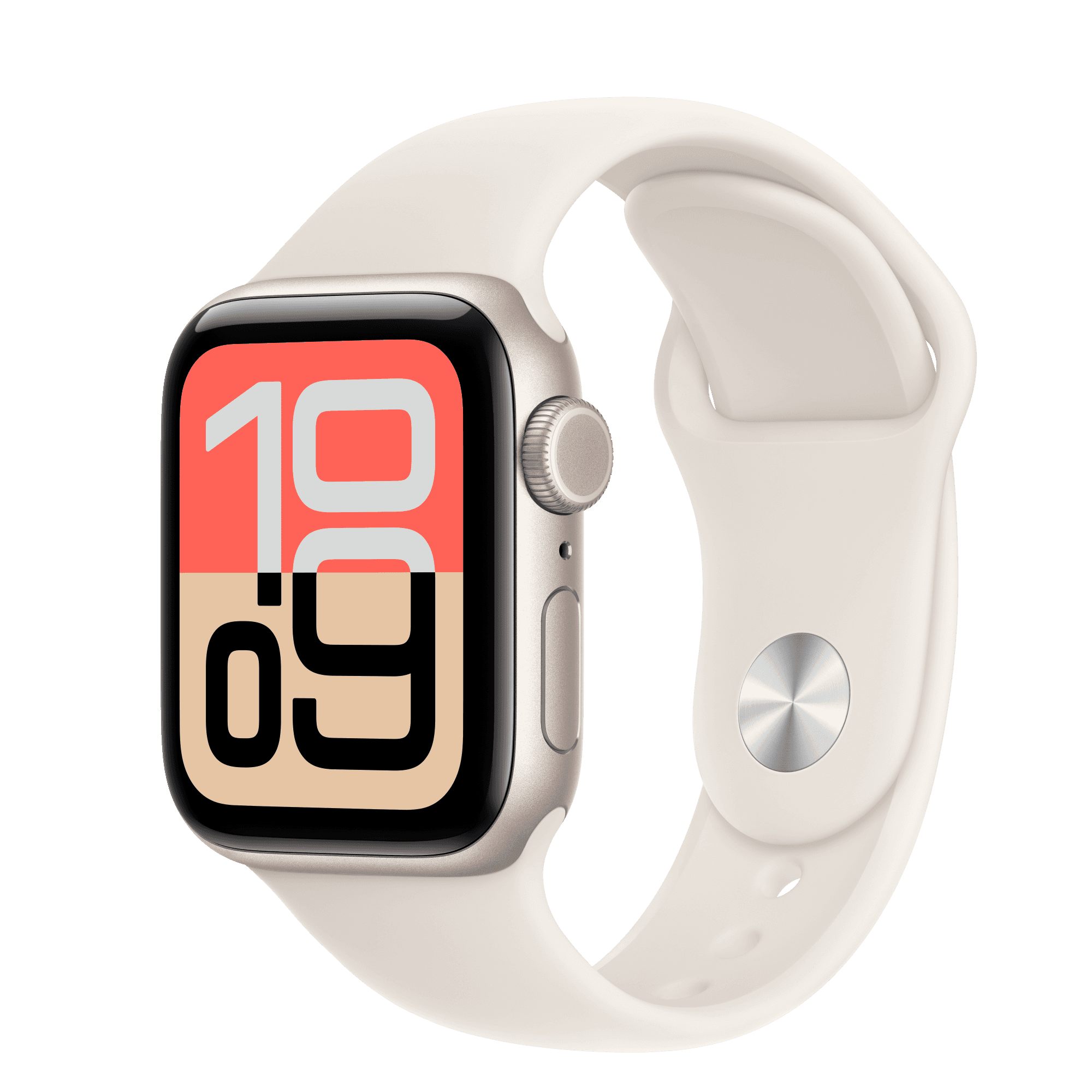 Умные часы Apple Watch SE 3 40 мм GPS + Cellular — цвет: «Сияющая звезда», ремешок Sport Band, «Сияющая звезда», M/L