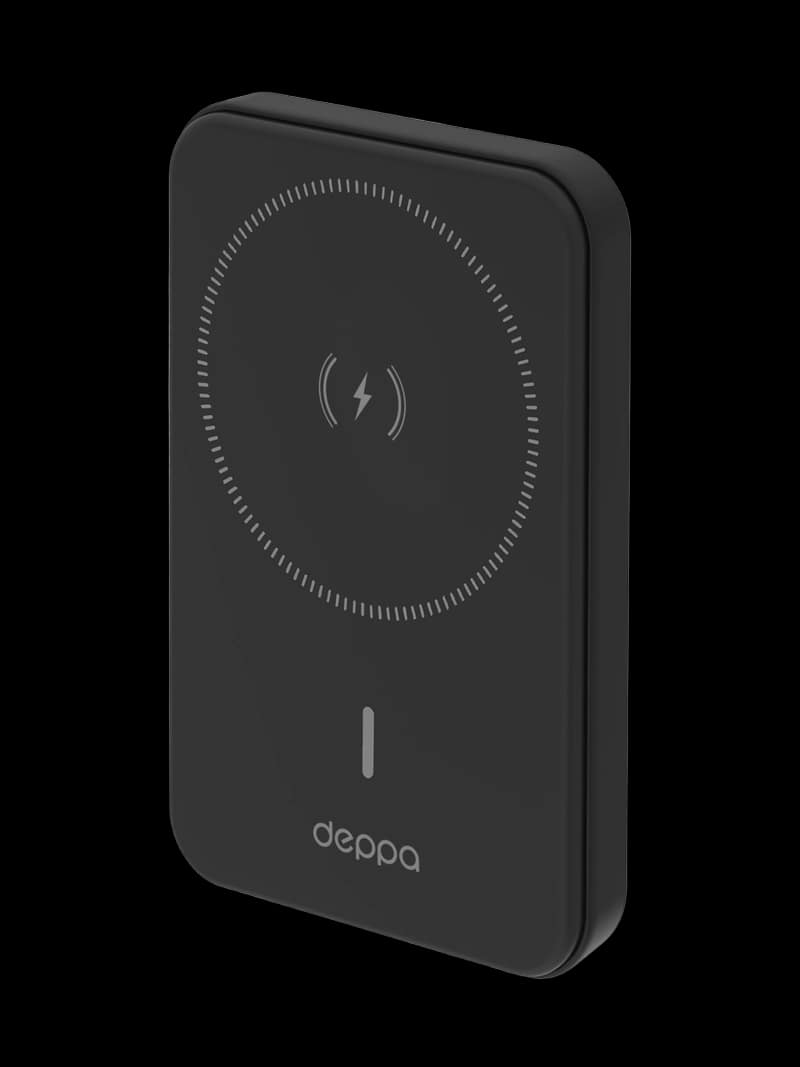 Внешний АКБ NRG MagSafe 5000 мА-ч Basic, 15Вт QI, черный — Deppa 33666