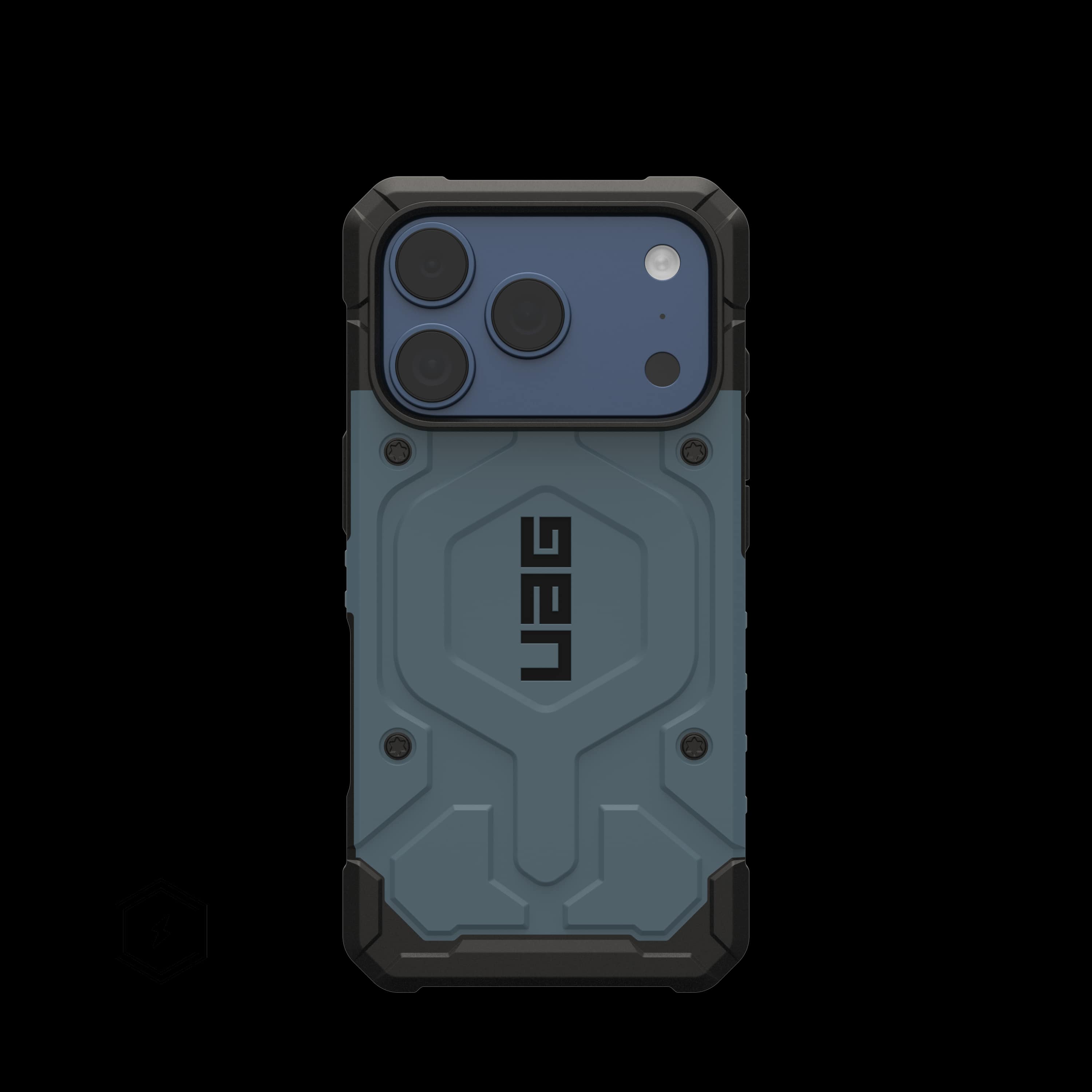 Чехол UAG Pathfinder MagSafe для iPhone 17 Pro, голубой (Cloud Blue)