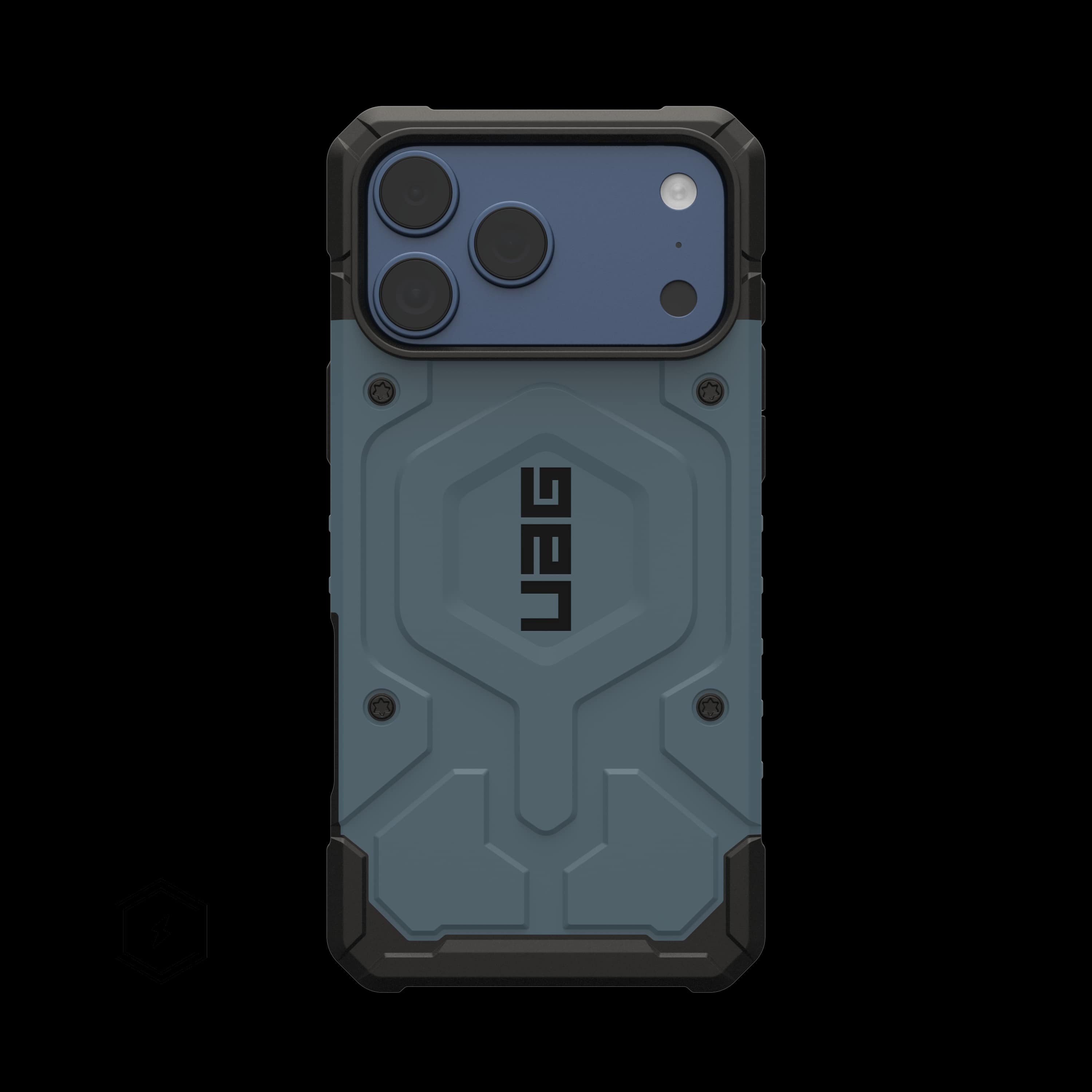 Чехол UAG Pathfinder MagSafe для iPhone 17 Pro Max, голубой (Cloud Blue)