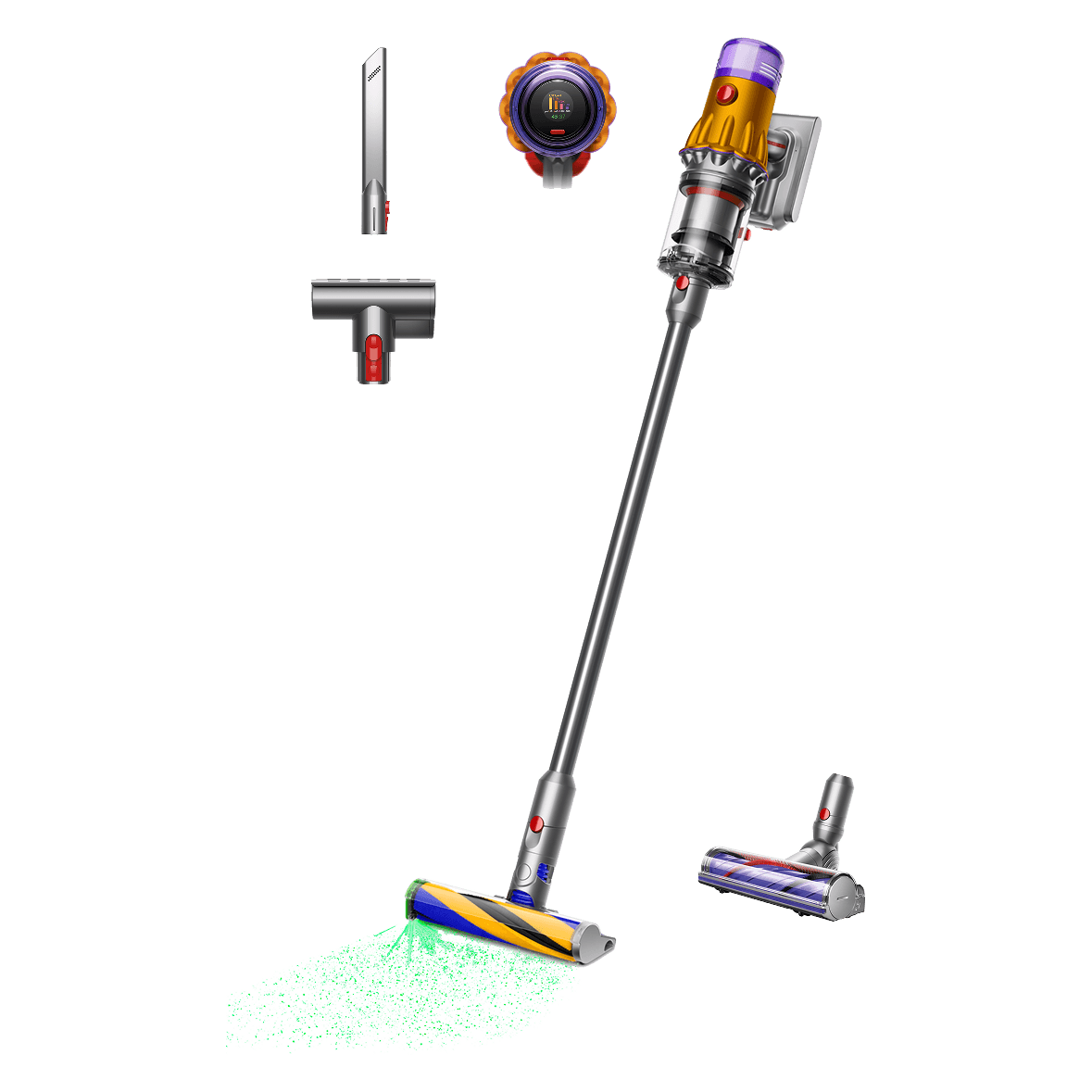 Беспроводной пылесос Dyson V12 Detect Slim Absolute жёлтый/никель