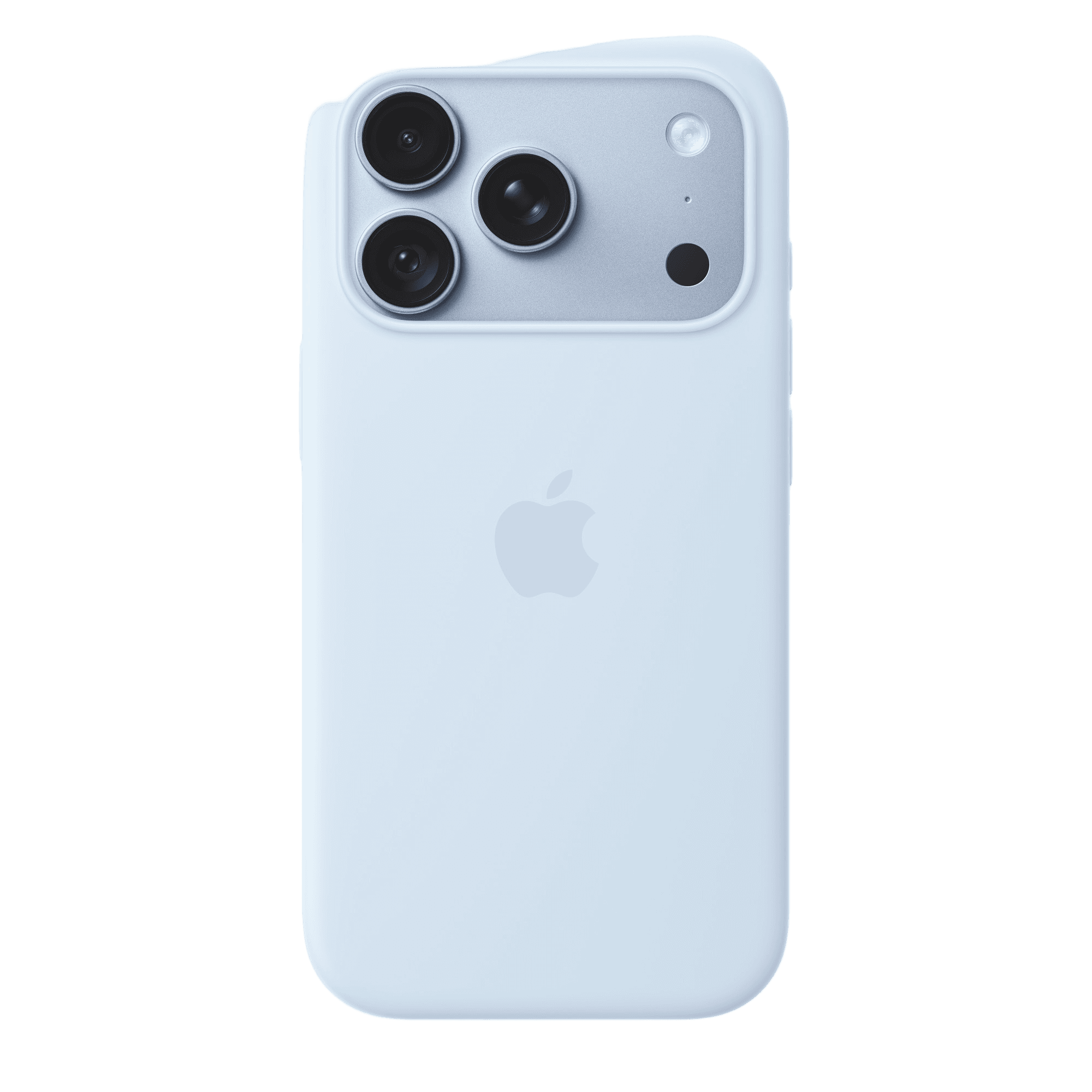Чехол Apple Silicone с MagSafe для iPhone 18 Pro, голубой (Crisp Blue)