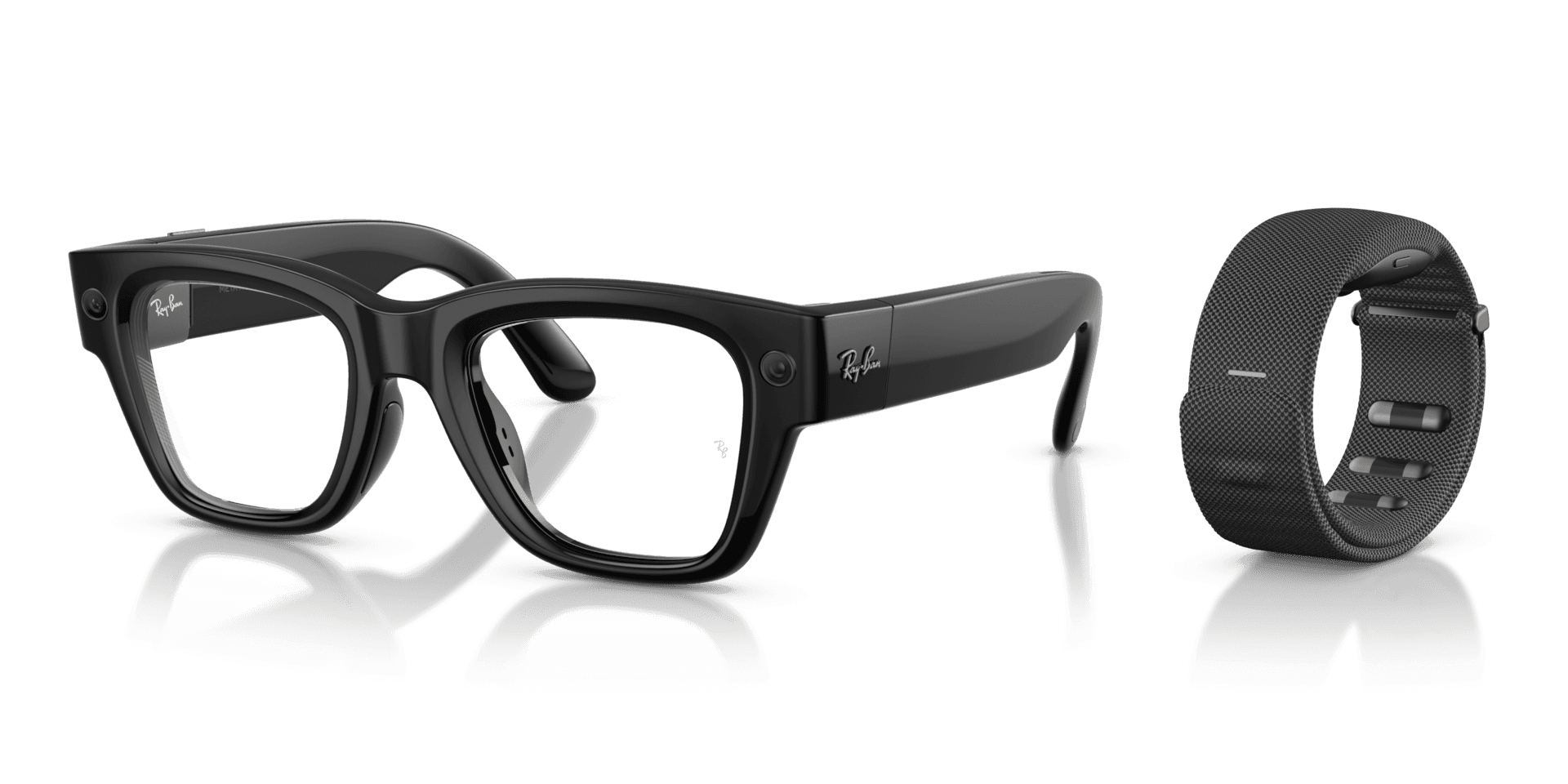 Умные очки Meta Ray-Ban Display Standard, глянцевый чёрный, Neural Band Black Size 1