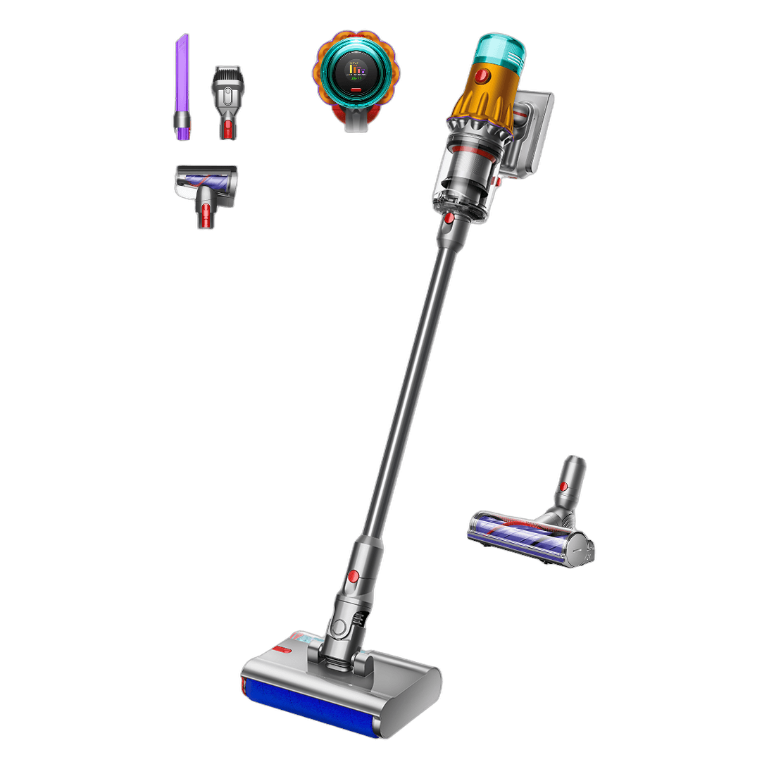 Dyson V12s Detect Slim Submarine жёлтый/никель с моющей роликовой насадкой