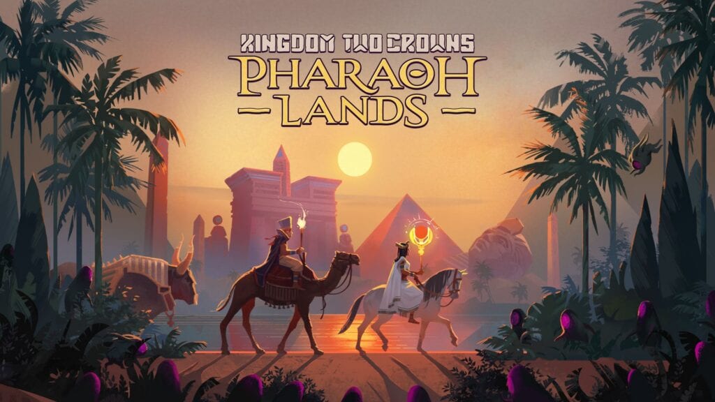 Всадники на фоне пирамид — официальный арт Kingdom Two Crowns: Pharaoh Lands Источник: https://news.xbox.com/en-us/2026/10/13/raw-fury-publisher-xbox-update/