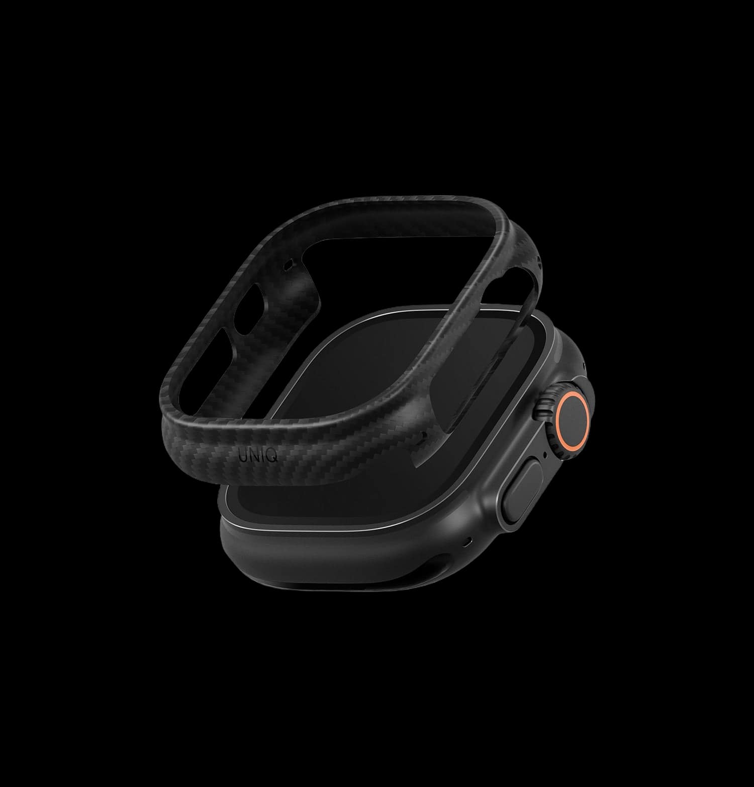Чехол UNIQ KEVA VERGE для Apple Watch Ultra 3 49 мм, чёрный (Carbon Black)