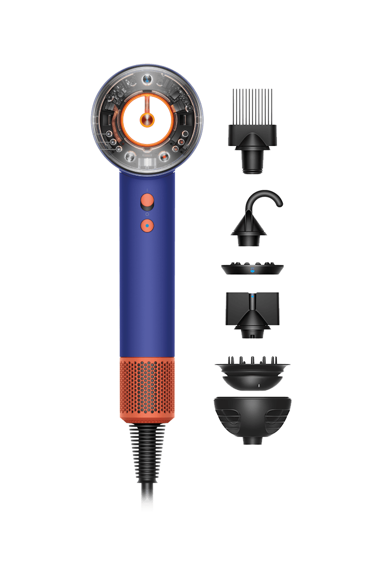 Фен Dyson Supersonic HD16 Nural, Vinca Blue/Topaz, Curly, без кейса
