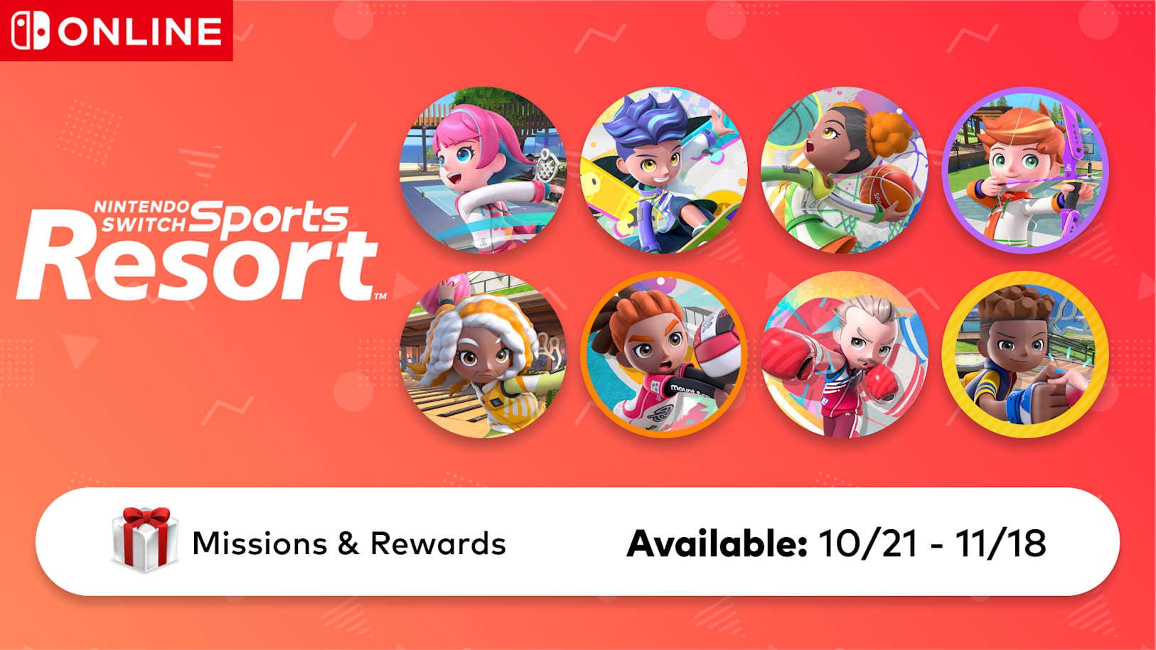 Иконки Nintendo Switch Sports Resort для Nintendo Switch Online — официальный баннер Nintendo