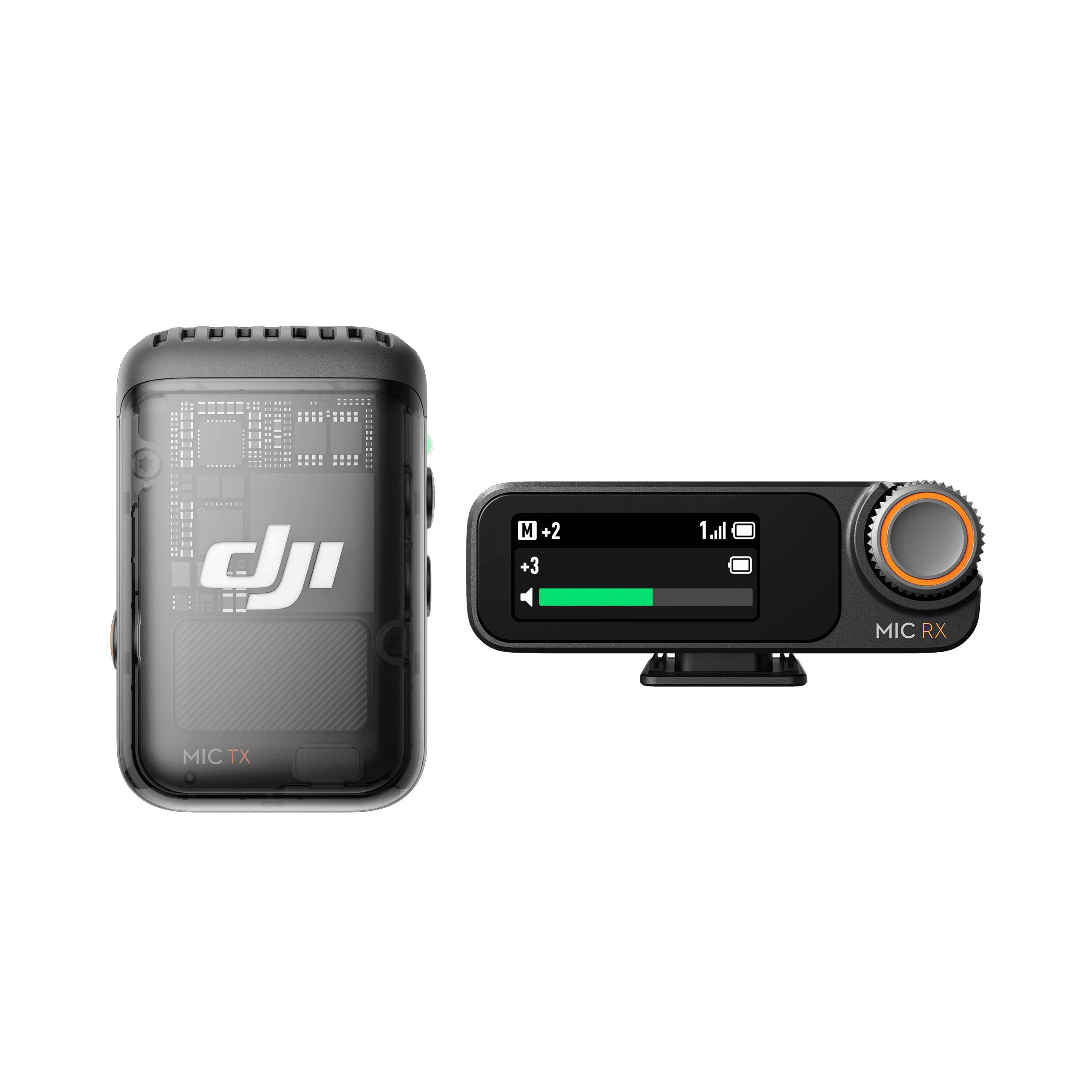Микрофонная система DJI Mic 2 с одним передатчиком и приёмником из каталога ПлэйЛаб