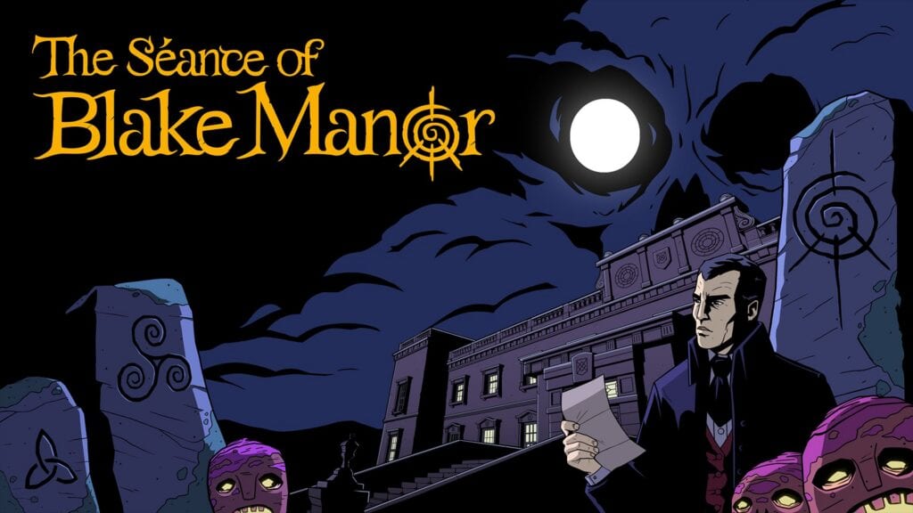 Детектив перед поместьем на официальной иллюстрации The Séance of Blake Manor Источник: https://news.xbox.com/en-us/2026/10/13/raw-fury-publisher-xbox-update/
