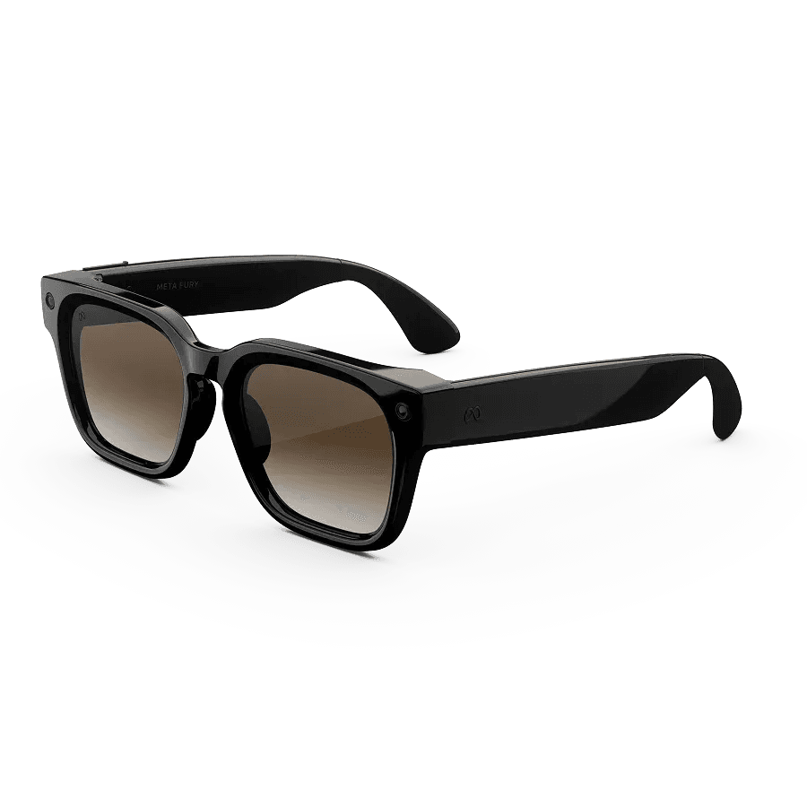 Умные очки Meta Fury 51 мм, чёрный (Classic Black), Brown Gradient