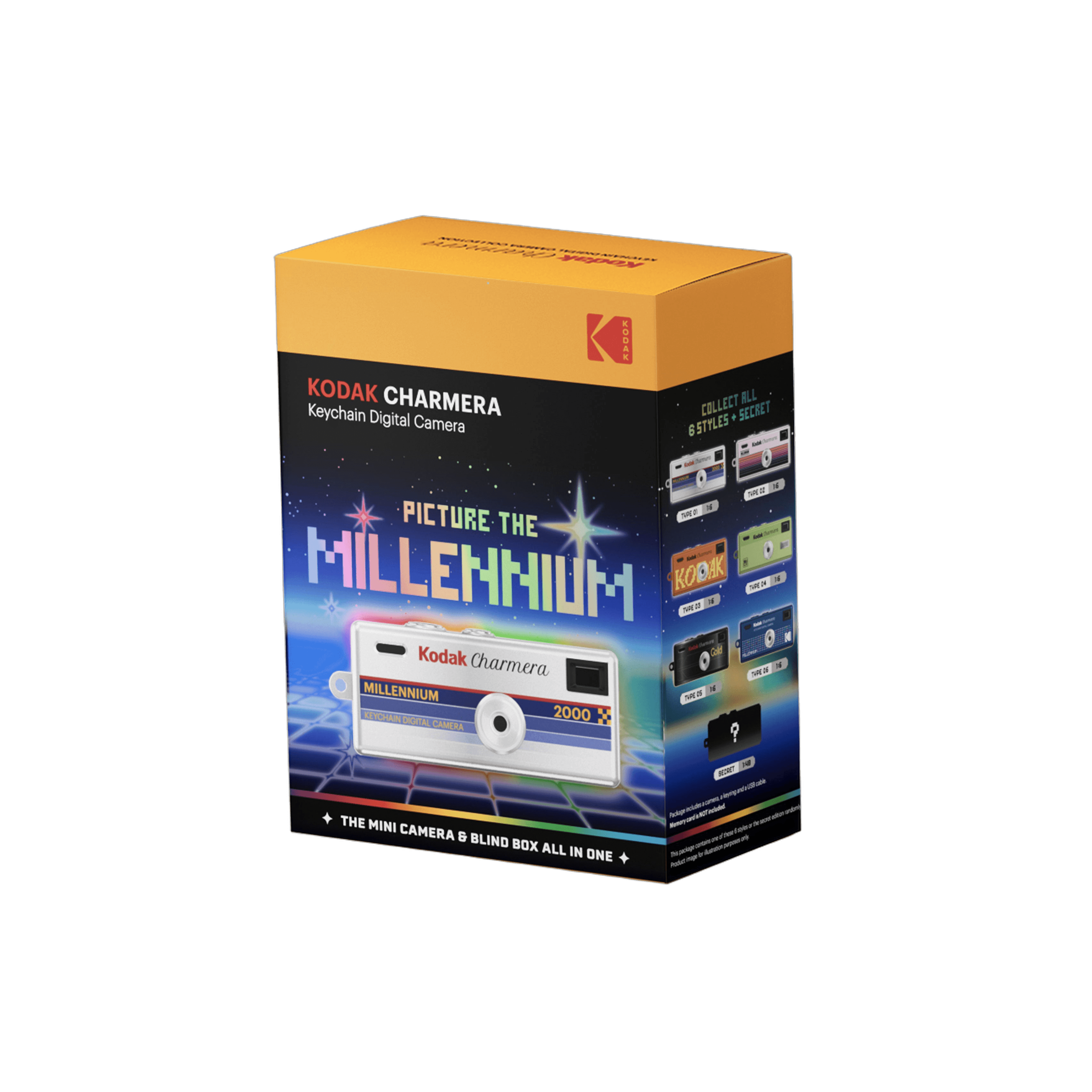 Цифровая камера-брелок Kodak CHARMERA Millennium Blind Box, случайный дизайн