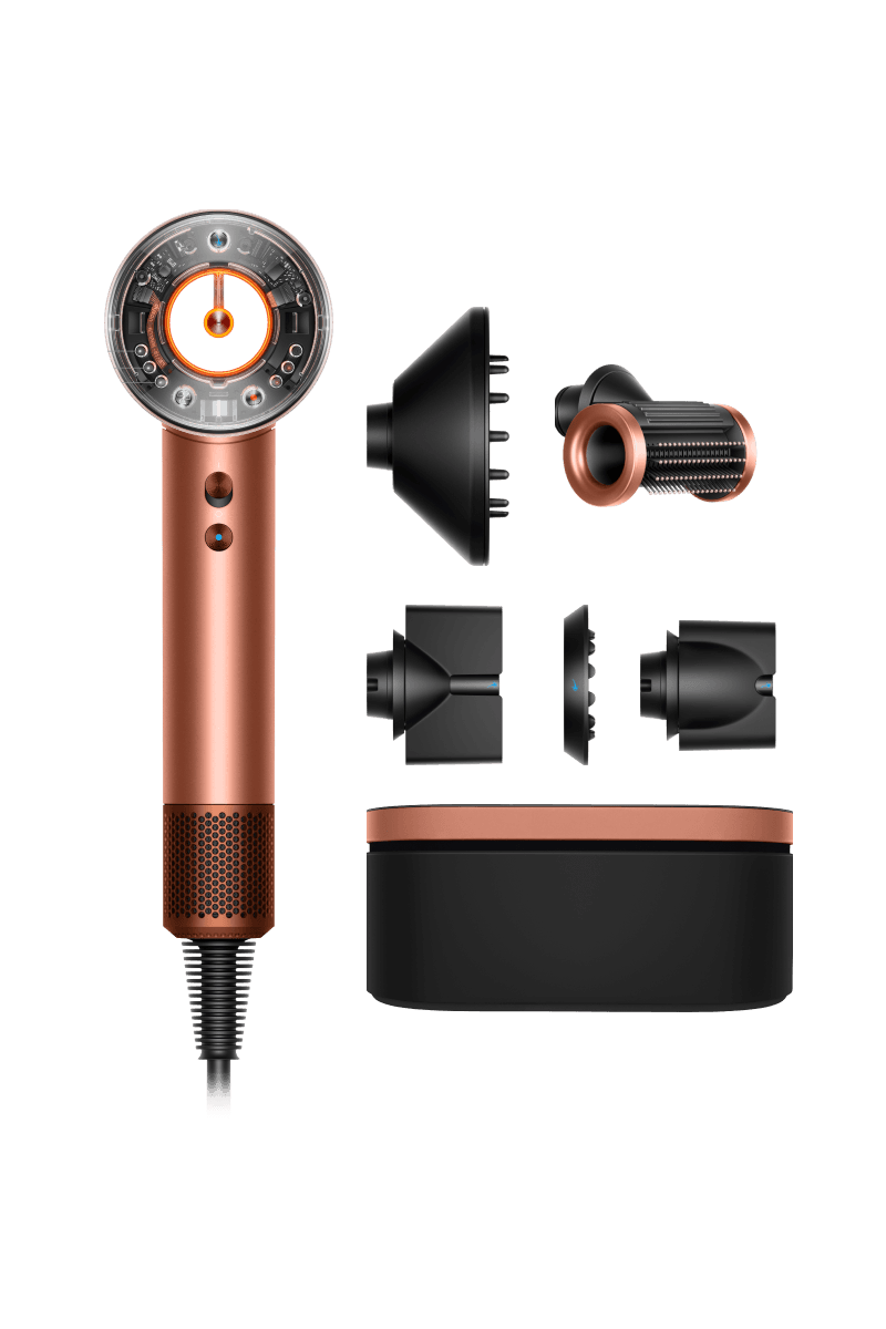 Dyson Supersonic Nural HD16 Amber Silk с пятью насадками и кейсом