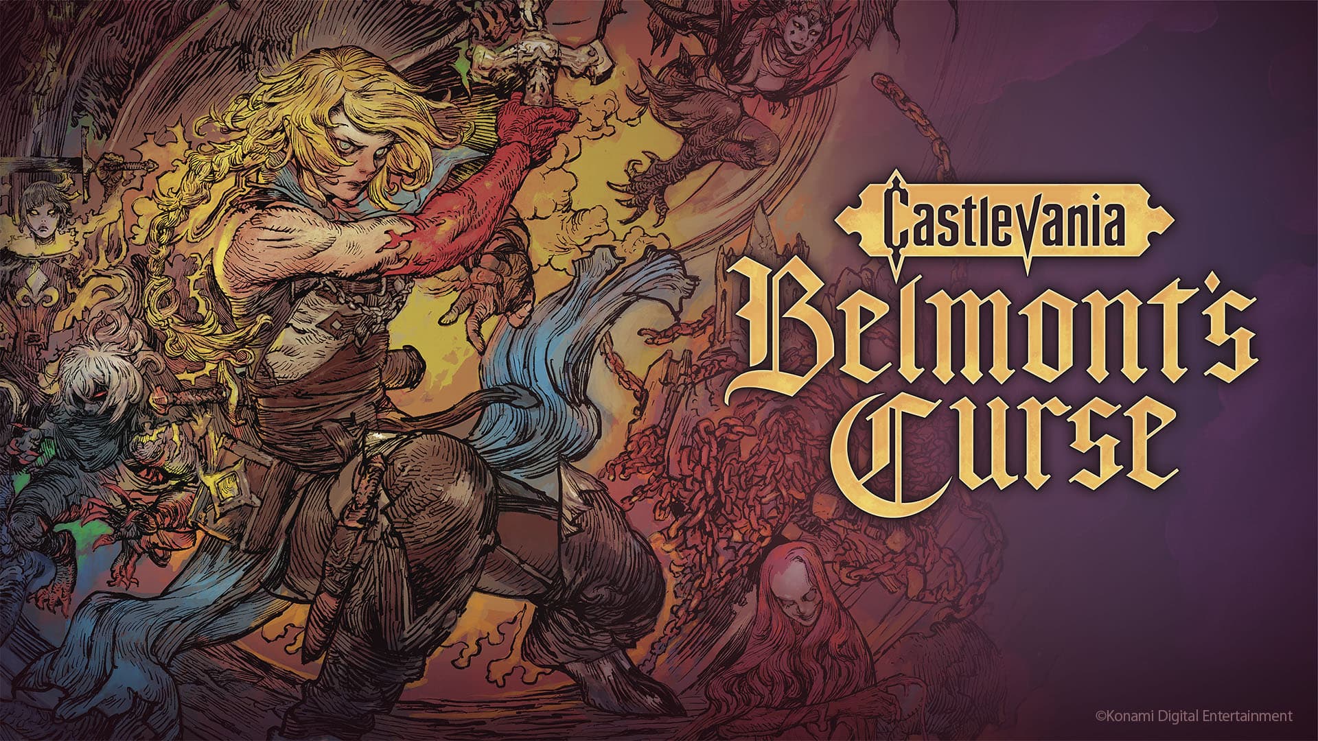 Официальный арт Castlevania: Belmont’s Curse Источник: https://news.xbox.com/en-us/2026/10/14/castlevania-belmonts-curse-legacy/