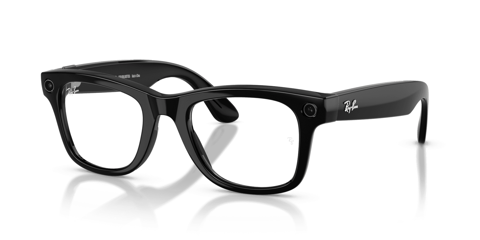 Умные очки Ray-Ban Meta Wayfarer Gen 2 50 мм, глянцевый чёрный, Transitions Graphite Green