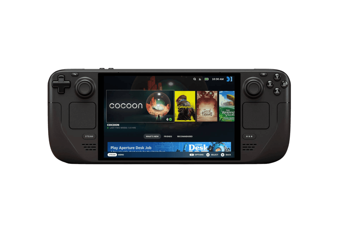 Чёрный Steam Deck OLED 512 ГБ из каталога ПлэйЛаб