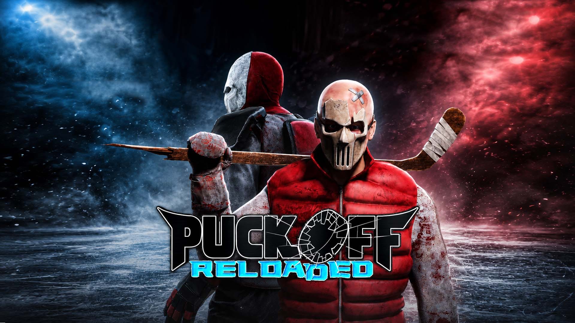 Puckoff: Reloaded — официальный арт Kuura Playhouse с хоккеистами в масках.
