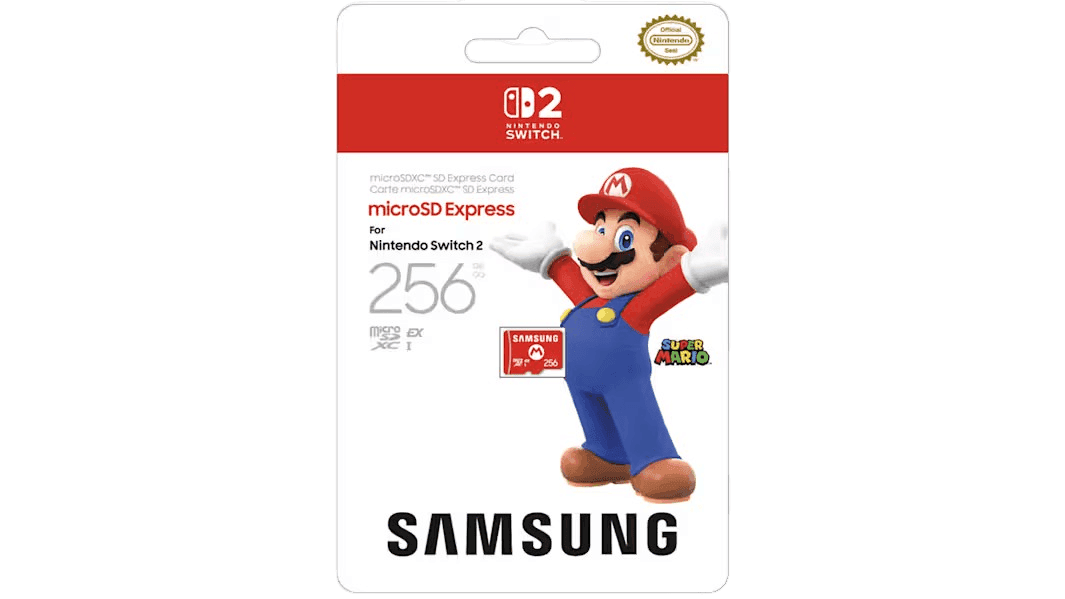 Карта памяти Samsung microSD Express 256 ГБ для Nintendo Switch 2