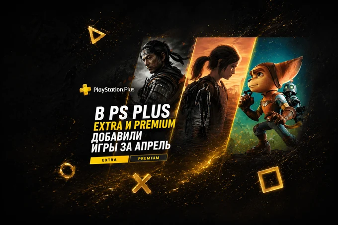 В PS Plus Extra и Premium добавили игры за апрель 2026