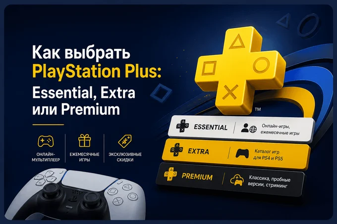 Как выбрать PlayStation Plus: Essential, Extra или Premium